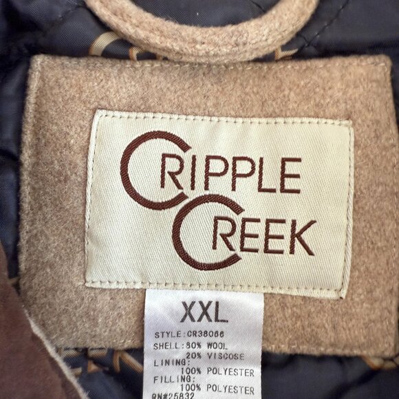 Cripple Creek Vest Wool Western Cowboy Embroider California Ranch - Picture 2 of 9